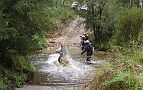 20-Trail bikers get wet crossing Buckwong Creek (2 bikes fell in!)